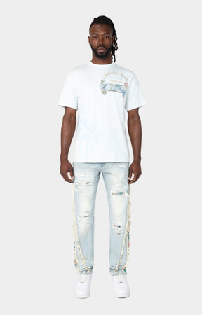 Smoke Rise Men Monaco Tapestry T-Shirt (ILLUSION)