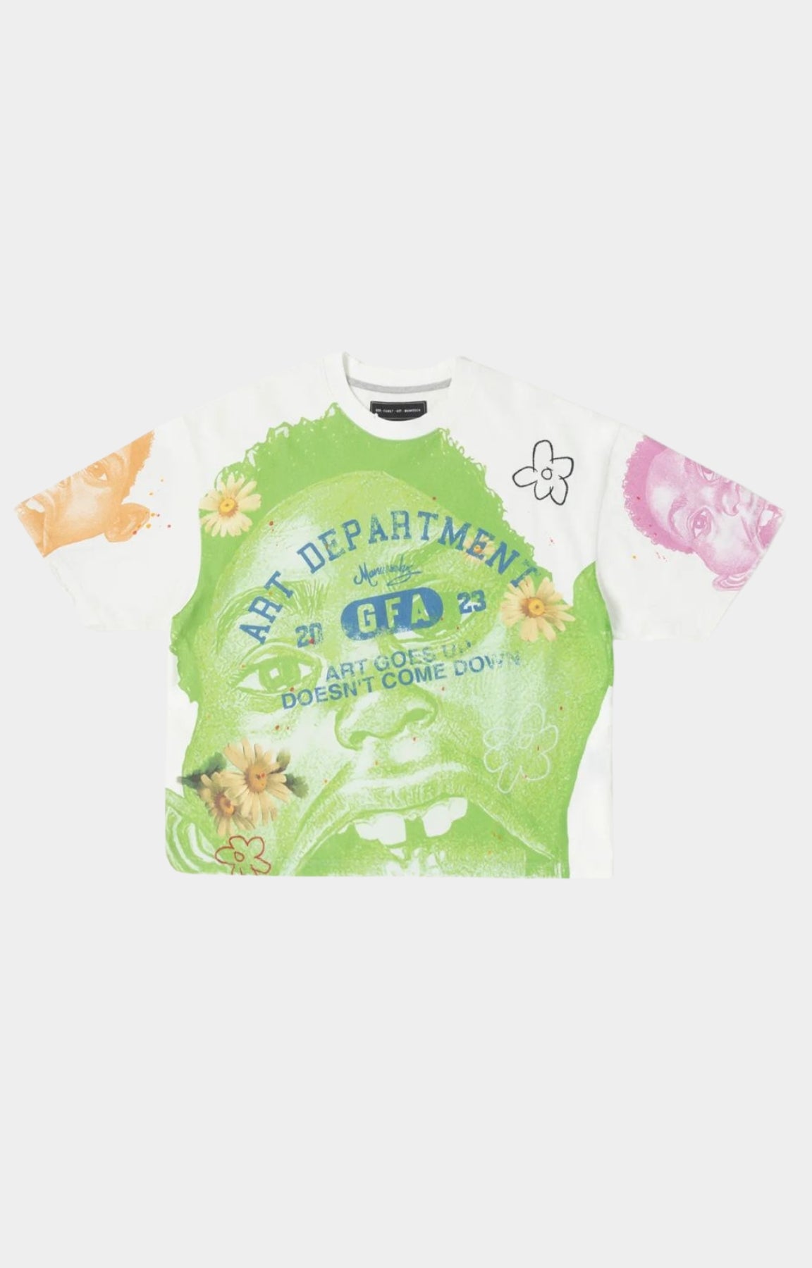 GFA Manasseh Art Department Oversized Cropped T-Shirt - White