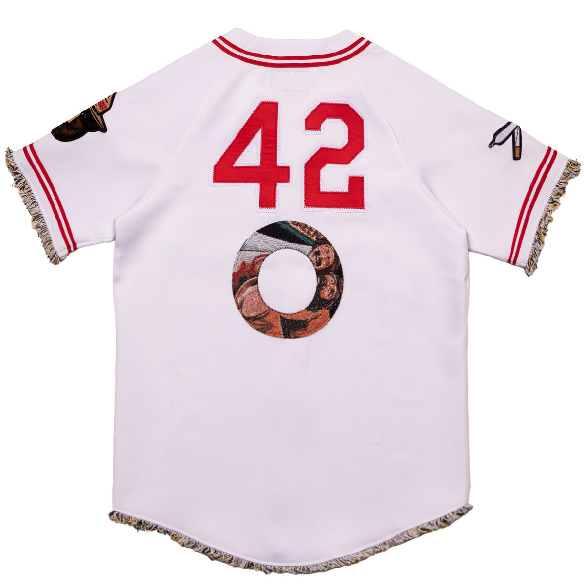 FROST BLOW POLY BASEBALL JERSEY - WHITE