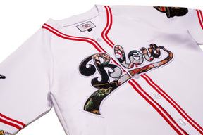 FROST BLOW POLY BASEBALL JERSEY - WHITE