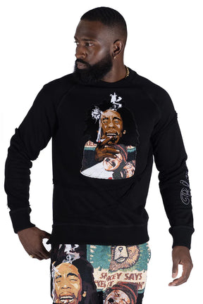 BLOW TAPESTRY CREWNECK SWEATSHIRT