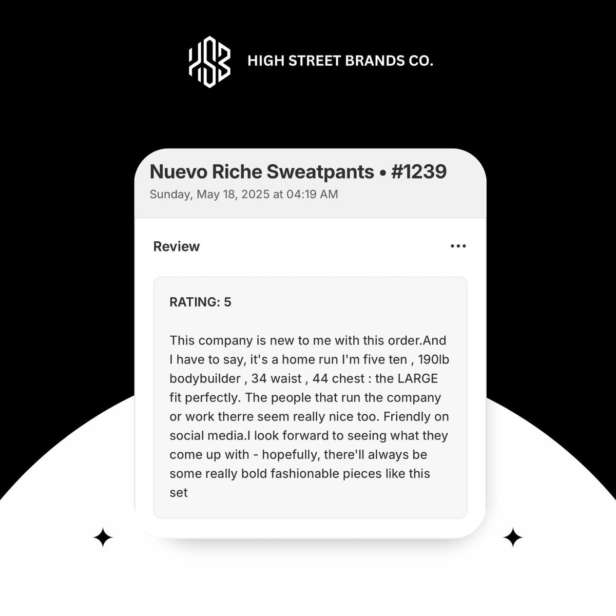 Customer of High Street Brands Co referral