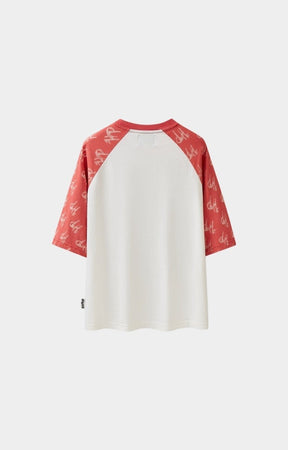 Back view of Hyde Park I Heart Cash oversized tee.
