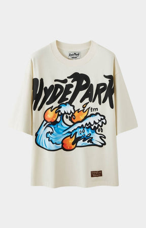 Hyde Park Tsunami Weekend Oversized Tee - Off White