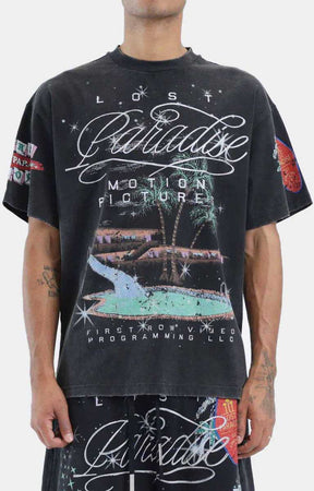 First Row Lost Paradise Graphic Tee - Black