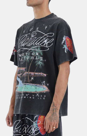 First Row Lost Paradise Graphic Tee - Black