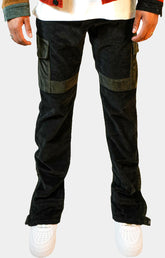 CORDUROY CONVERTIBLE STACKED PANTS