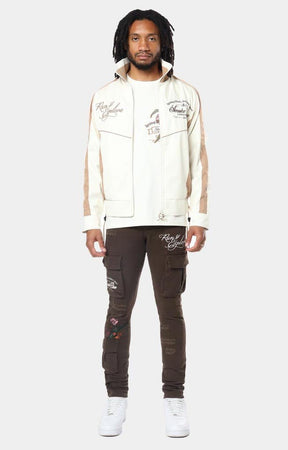 Smoke Rise Colorblock Nylon Windbreaker Jacket