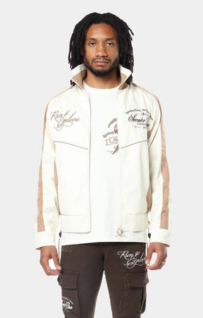 Smoke Rise Colorblock Nylon Windbreaker Jacket