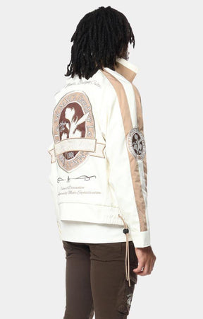 Smoke Rise Colorblock Nylon Windbreaker Jacket