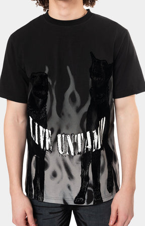 FOLCKED PRINT SS TEE