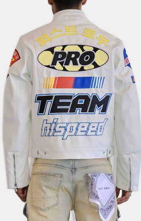 MOTOR RACING LEATHER JACKET