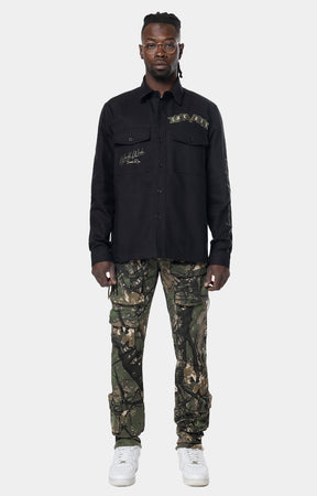 TREE CAMO PATCH OVER SHIRT