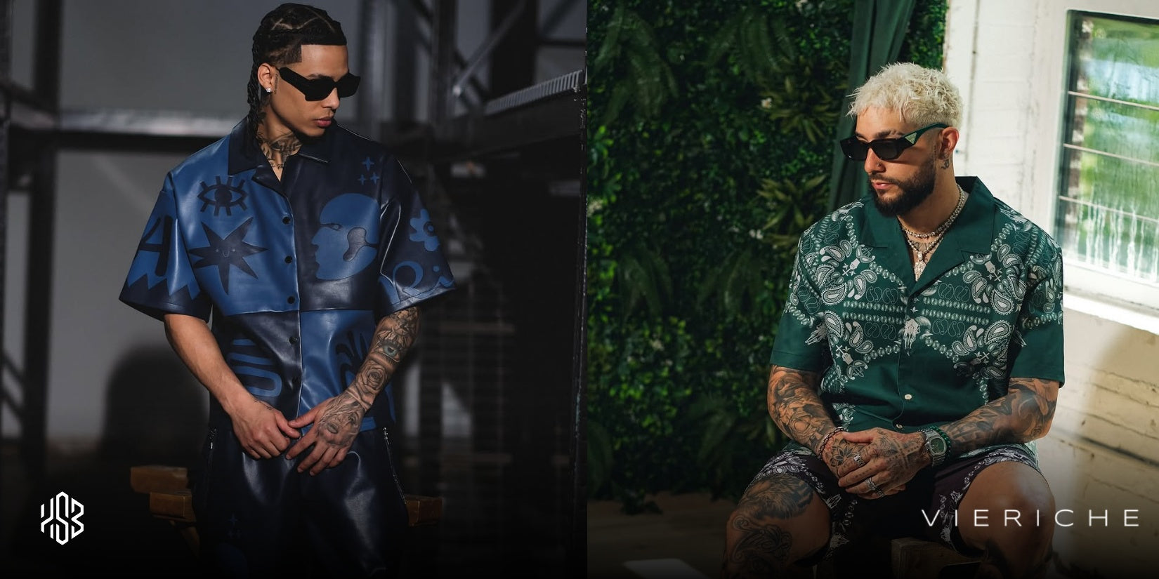 Vieriche summer collection includes premium streetwear short sets, button up shirts, sweatshirts, hoodies and pants. 