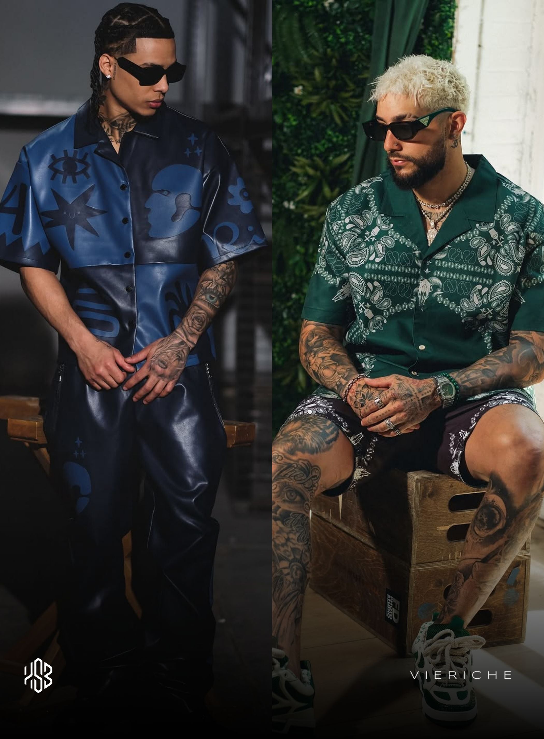 Vieriche summer collection includes premium streetwear short sets, button up shirts, sweatshirts, hoodies and pants. 