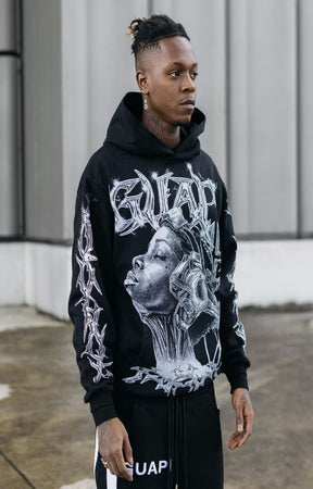 Guapi Obsidian Black Cyborg Hoodie