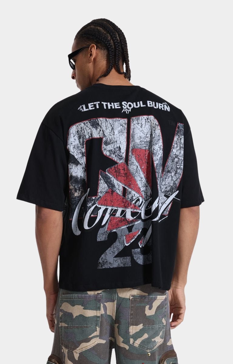 Boxy oversized fit of CONCEPT LA Soul tee.