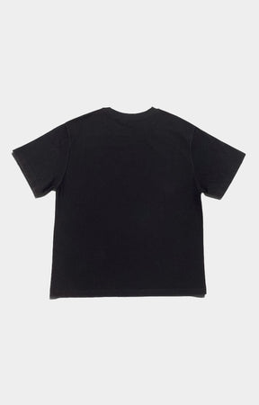 Concept LA Cherub 2 Graphic T-Shirt in Black/Red featuring oversized cherub artwork, red and black cloud graphics, large CONCEPT LA lettering, and a relaxed streetwear fit.