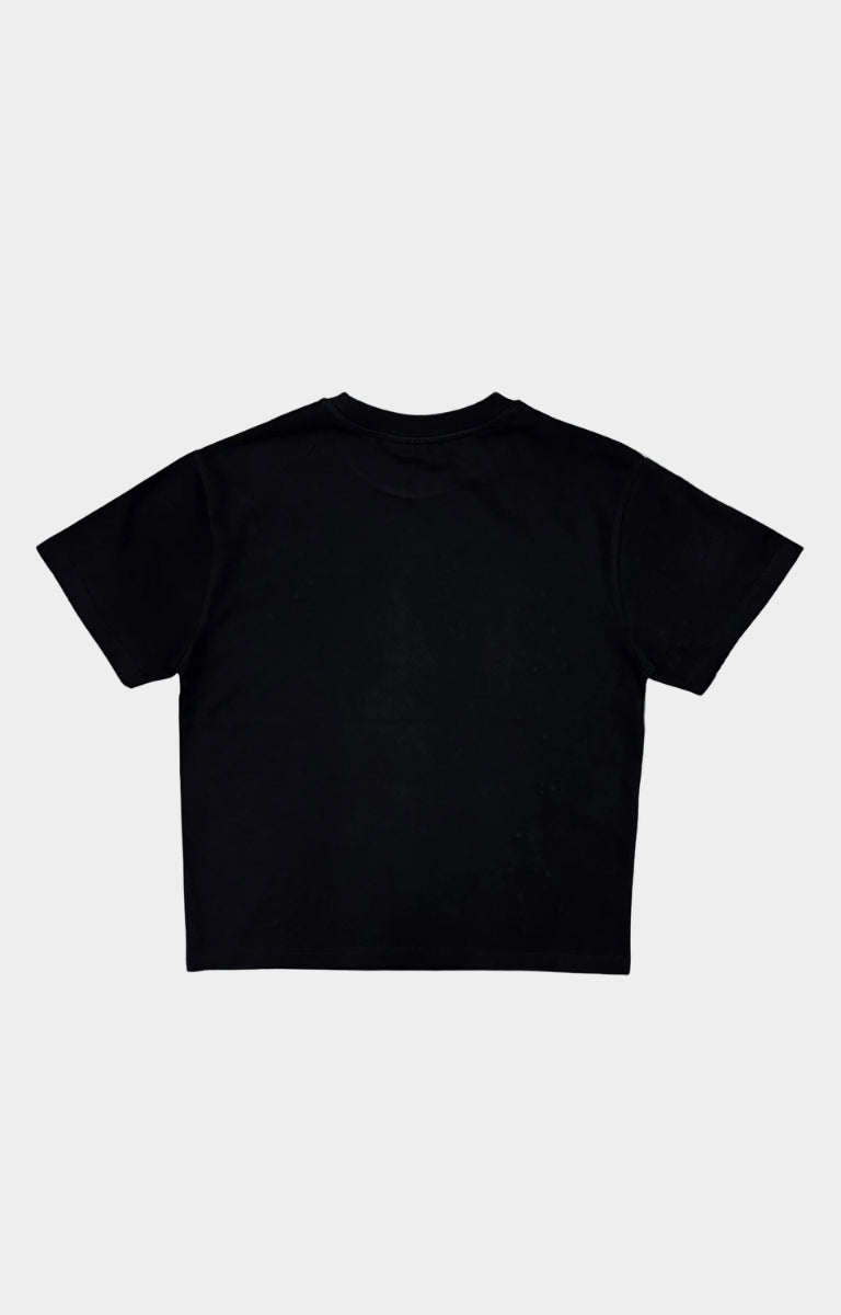 Back view of Concept LA Divine Black Wash Graphic T-Shirt.