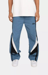 EPTM Baladin Pants Denim Blue front view relaxed fit streetwear pants.