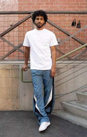 EPTM Baladin Nylon Windbreaker Pants - Denim Blue