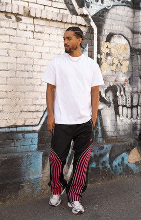 EPTM Flasher Reflective Track Pants - Black/Pink