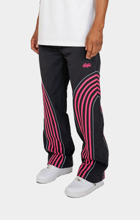 EPTM Flasher Reflective Track Pants - Black/Pink