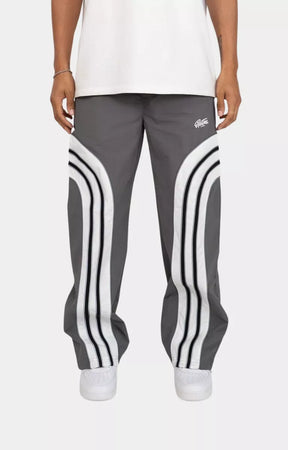 EPTM Lukens Pants Grey front view nylon ripstop streetwear pants.