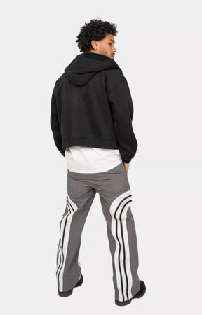 Back view Elastic waistband detail on EPTM Lukens Pants Grey