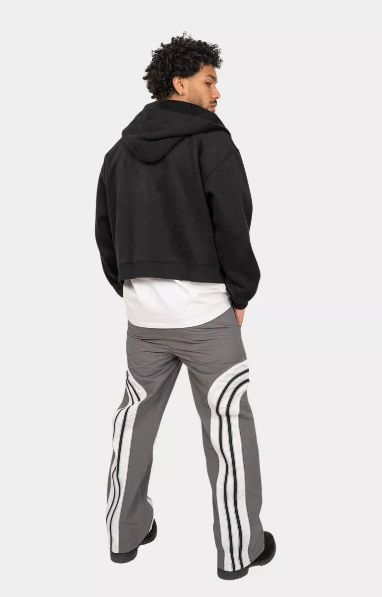 Back view Elastic waistband detail on EPTM Lukens Pants Grey