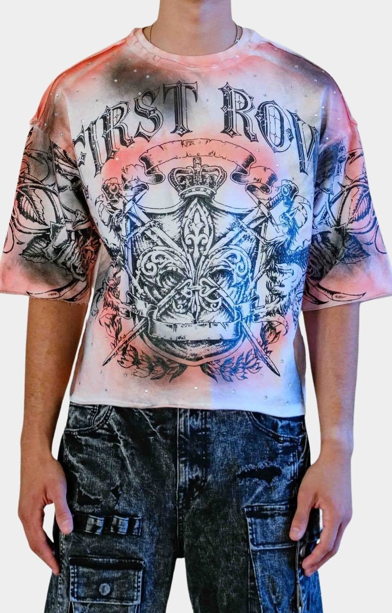 First Row Faith Dealer Sacred Vow crop tee front view