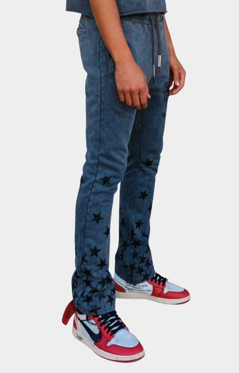 Stud detail on Made in Heaven Gathered Star jogger