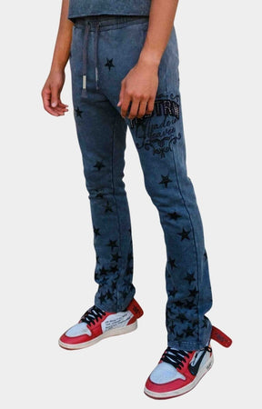 Rubber welding detail on Gathered Star stack jogger