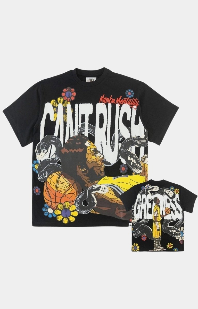 Frost Can't Rush Greatness – Heavyweight Streetwear Cropped T-Shirt Black