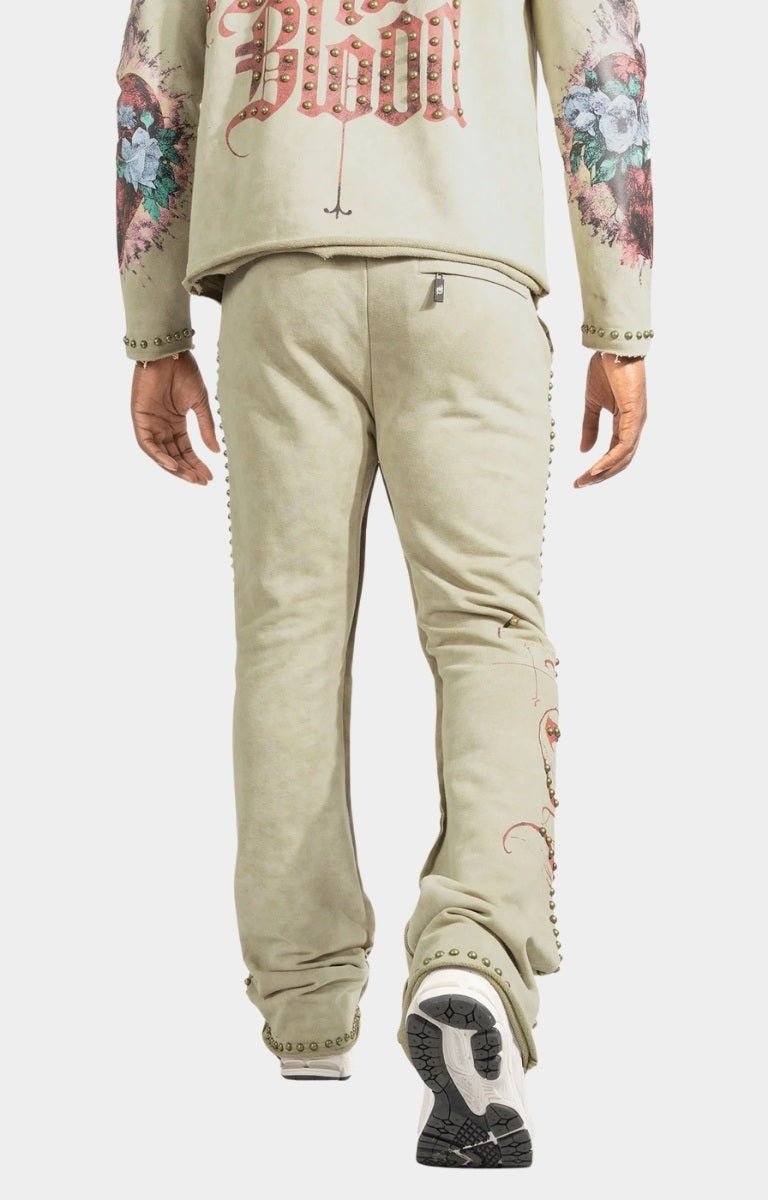 Gothic Typography on Pant Leg – Frost Originals AMOR Jogging Set