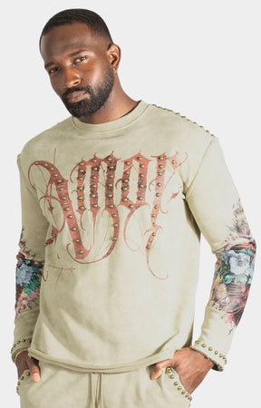 Sacred Heart and Floral Sleeve Print – Frost Originals AMOR Jogging Set