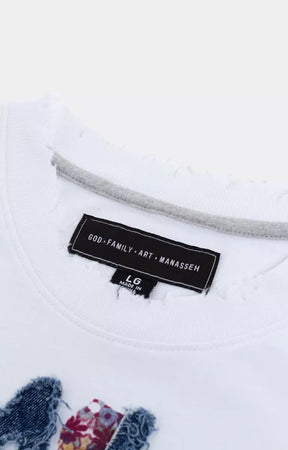 Box fit GFA Manasseh Midlo Short Sleeve Knit White