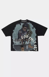 GFA Manasseh Victor Short Sleeve Knit Black Beauty front view.