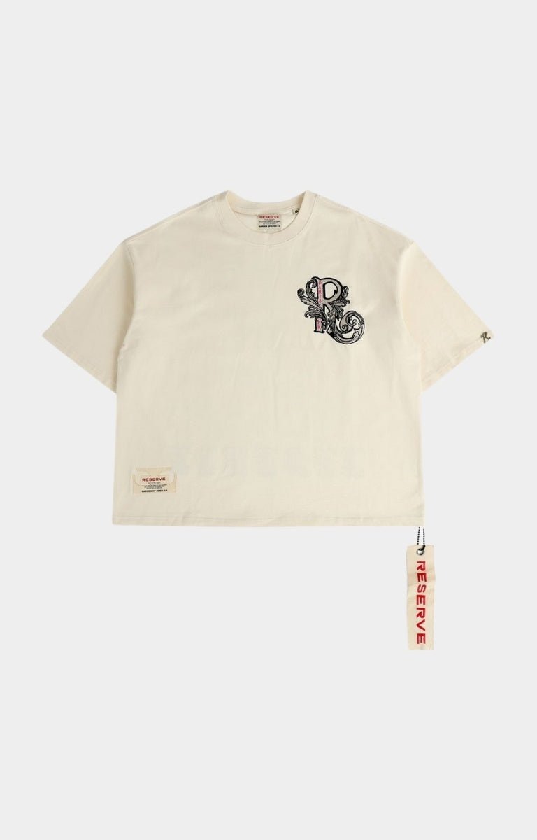 Front view of GFTD LA Diamond Bone Oversized Tee