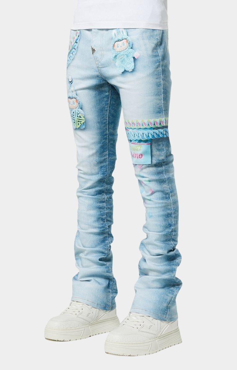 Guapi Aqua Blue Candy Riot Denim V2 side view