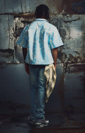 Guapi Aqua Blue Glock 17 Leather Shirt
