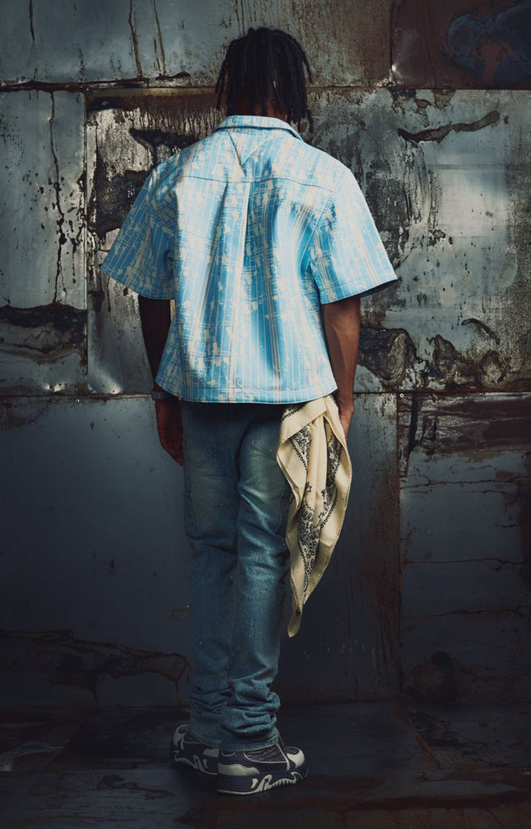 Guapi Aqua Blue Glock 17 Leather Shirt