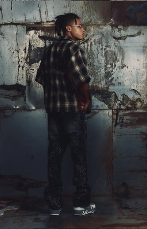 Guapi Ash Tartan Shirt – Ash Brown Plaid Short Sleeve Shirt
