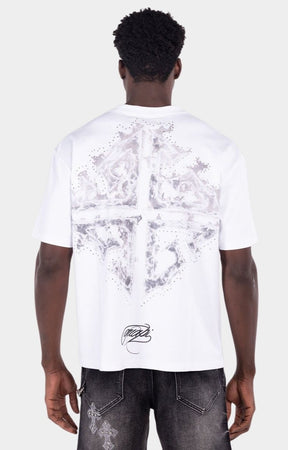 Guapi Ascension tee featuring oversized back graphic and rhinestone accents. 