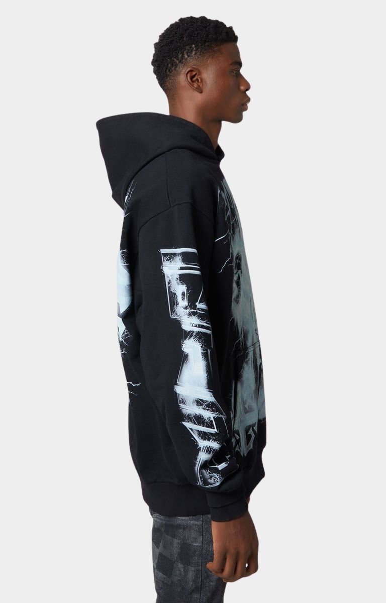 Full streetwear outfit styled with Guapi Black Revived Hoodie