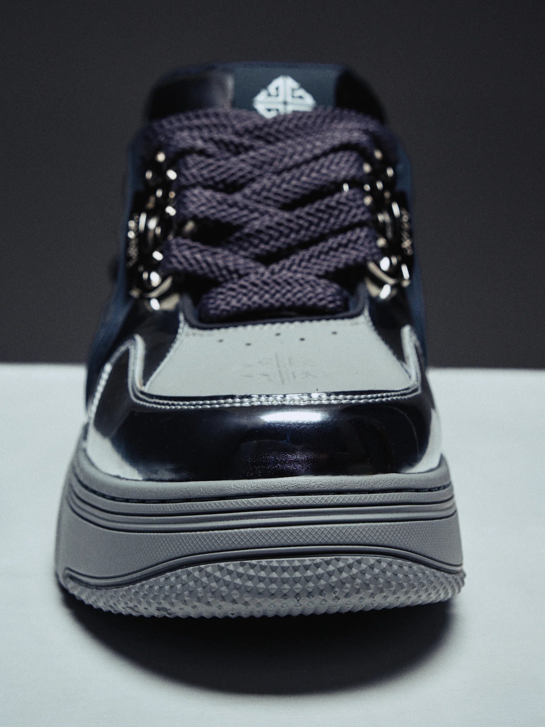 Guapi Chrome Skate Star, Metallic Leather Sneakers, Luxury Streetwear Sneakers, Designer Chrome Sneakers, Statement Fashion Sneakers, Guapi Statement Shoes.