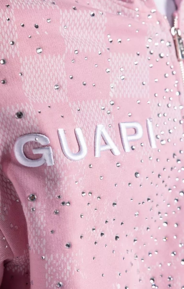 Designer streetwear zip hoodie for men by GUAPI. 