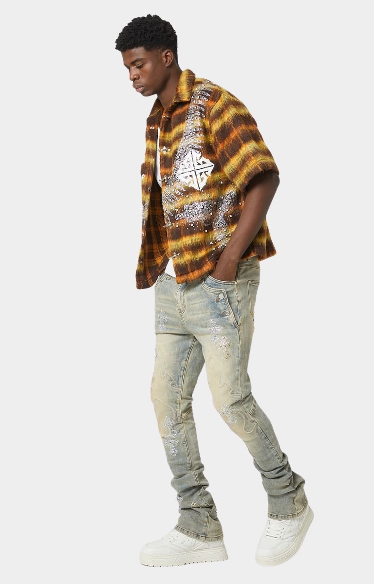 Full outfit featuring GUAPI Faded Cross Denim V2.
