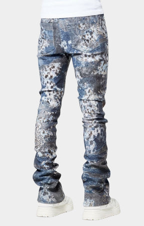 Guapi Aqua Blue Hakai Denim – Stacked Designer Jeans