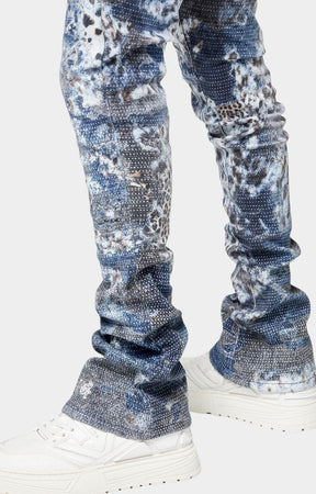Premium stretch denim fabric texture on GUAPI Hakai jeans.